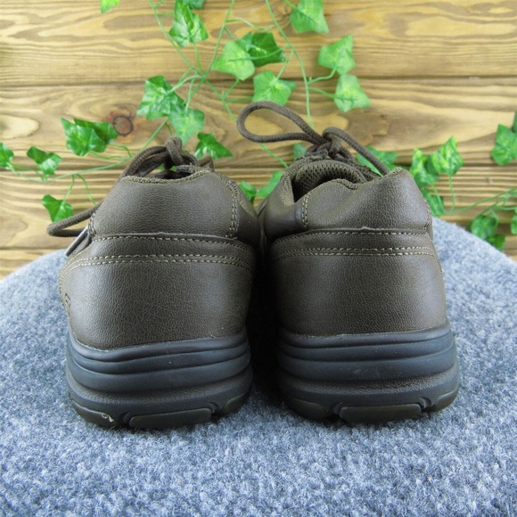 SKECHERS Classic Fit Men Sneaker Shoes‎ Brown Lace Up Size 8.5 Medium - Picture 5 of 10